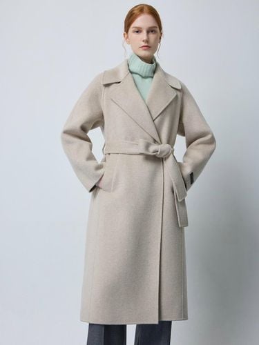 Belted Handmade Wool-Cashmere Long Coat (LE_C244MSG170) - CC collect - Modalova