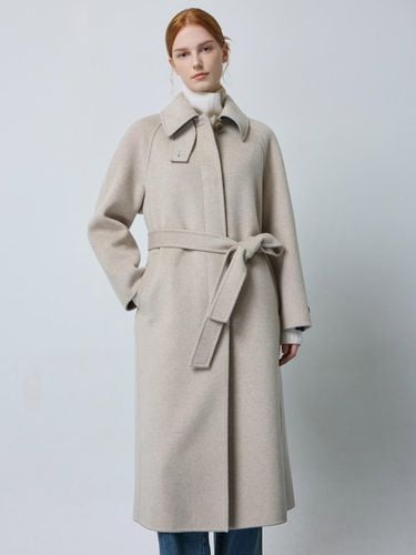 Belted Single Collar Wool Cashmere Coat (LE_C244MSG168) - CC collect - Modalova