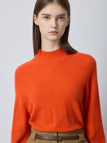 Whole Garment High Neck Seamless Pullover [Orange] (OR_C244KSK053) - CC collect - Modalova