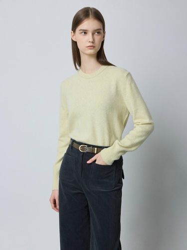 Basic Line Color Block Round Neck Pullover (LY_C244KSK040) - CC collect - Modalova