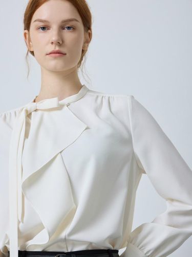 Unbalanced Ruffle Tie Blouse IV_C244MSC031 - CC collect - Modalova