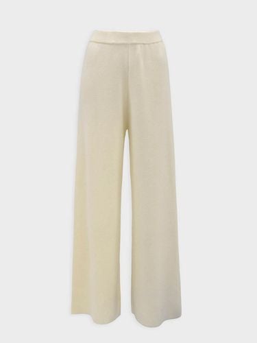 Wool Blend Elastic Waist Knit Pants - L’autre de min - Modalova