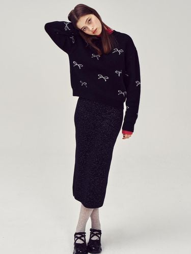 SET] Glitter Knit Pullover & Skirt - VOCAVACA - Modalova