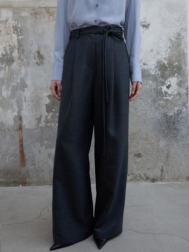 Wide Viscose Blend Trousers Dark Grey - THE BOONDOCK SAINTS - Modalova