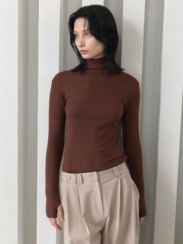 Modal Span Hand Warmer Turtleneck - 320SHOWROOM - Modalova