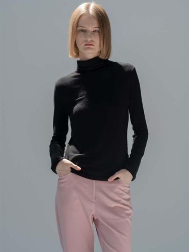 ECOVERO Wool Stretch Turtleneck T-shirt [] - MORCEAU PAR MORCEAU - Modalova