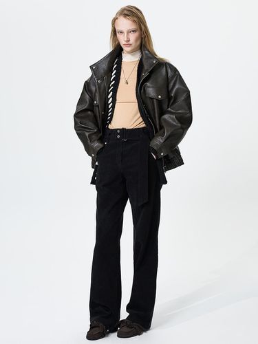 Belted corduroy pants AW4WL86210 - YUTHENTIC - Modalova