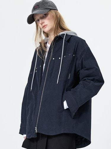 Hooded shirt-type jumper AW4WM82224 - YUTHENTIC - Modalova