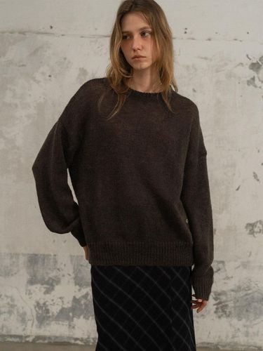 Mohair Wool Loose Fit Round Neck Sweater [] - MORCEAU PAR MORCEAU - Modalova