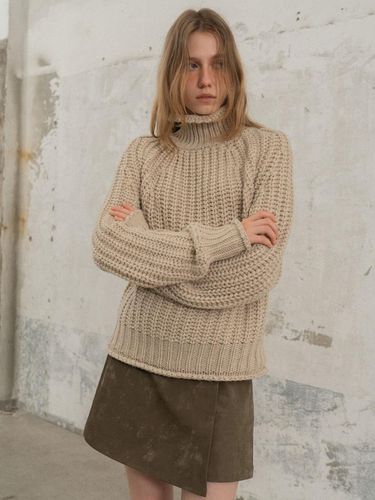 Wool Hachi Oversized Turtleneck Knit [] - MORCEAU PAR MORCEAU - Modalova