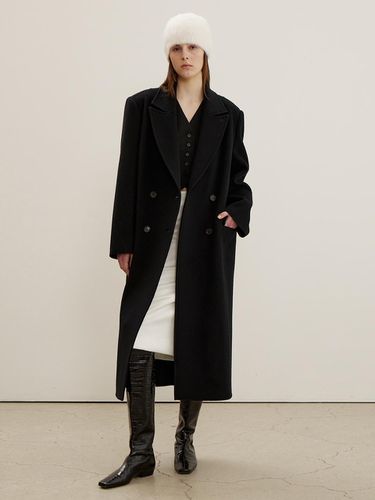 Double Face Wool Cash Maxi Coat [Black] - MAISONMARAIS - Modalova