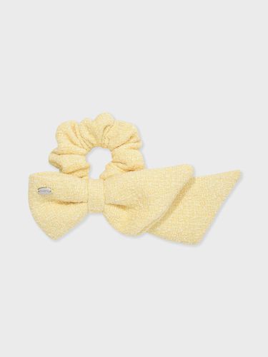 Ribbon Elastic Scrunchie [Yellow] - FALLETT - Modalova