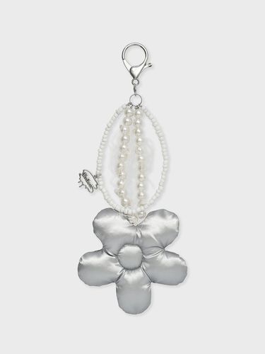 Flower Motif Key ring Silver - FALLETT - Modalova