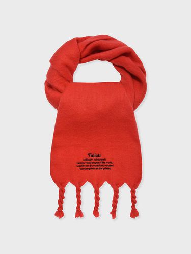 Oversized Story Logo muffler red - FALLETT - Modalova