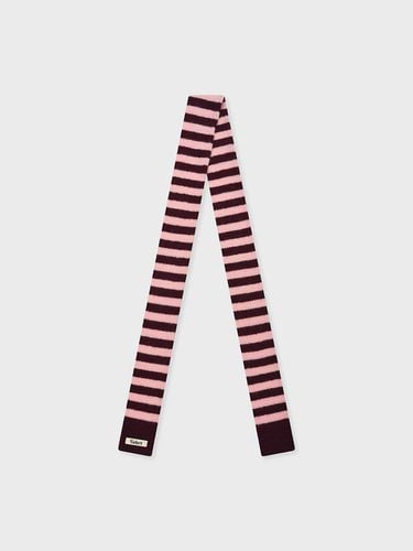 Skinny Stripe muffler pink - FALLETT - Modalova