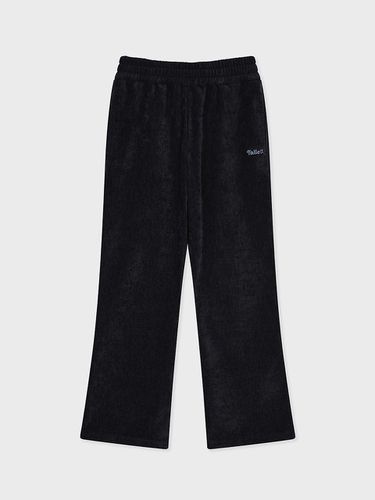 Bootcut Velvet Pants [Navy] - FALLETT - Modalova