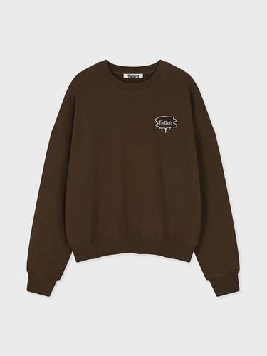 Small Brush Logo Sweatshirt [BROWN] - FALLETT - Modalova