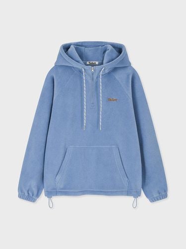 Fleece Half-Zip Hoodie [Blue] - FALLETT - Modalova