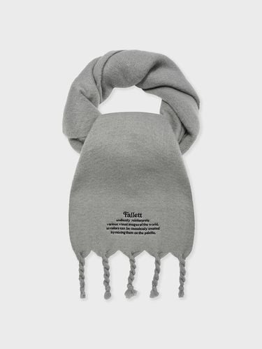 Oversized Story Logo muffler gray - FALLETT - Modalova