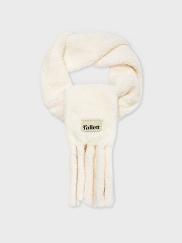 Boucl Warm Muffler [Ivory] - FALLETT - Modalova