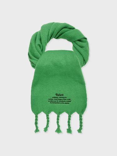 Oversized Story Logo muffler green - FALLETT - Modalova