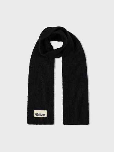 Wool Winter Muffler [Black] - FALLETT - Modalova