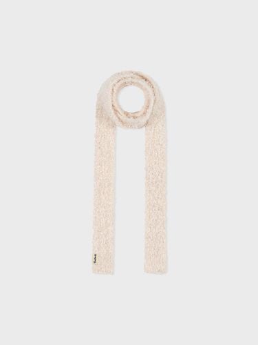 Popcorn Skinny Muffler [Ivory] - FALLETT - Modalova