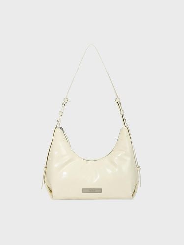 Two-way Vegan Leather Hobo Bag [Ivory] - FALLETT - Modalova