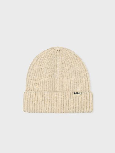 Wool knit beanie beige - FALLETT - Modalova