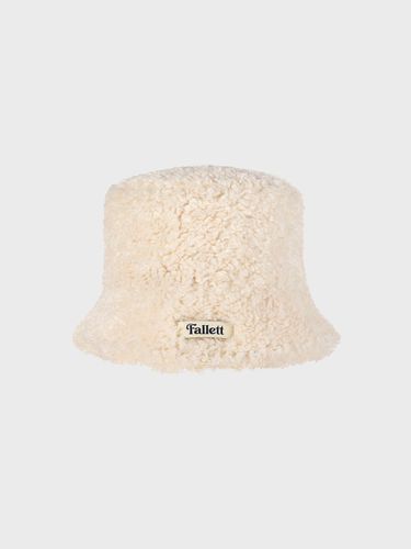 Reversible Bucket Hat Beige - FALLETT - Modalova