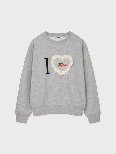 I Love Sweatshirt [Grey] - FALLETT - Modalova