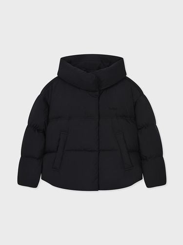 High-neck Down Short Volume Puffer Jacket [Black] - FALLETT - Modalova