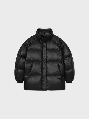 Oversized Down Puffer Jacket [Black] - FALLETT - Modalova