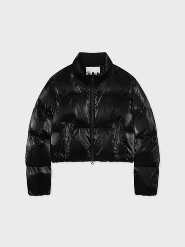 Logo Short Puffer Jacket [Black] - FALLETT - Modalova