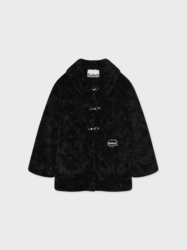 Eco Fur Duffle Jacket [Black] - FALLETT - Modalova