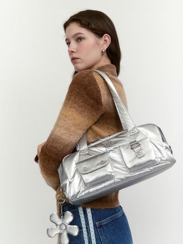 Glossy Mini Duffle Bag [Silver] - FALLETT - Modalova