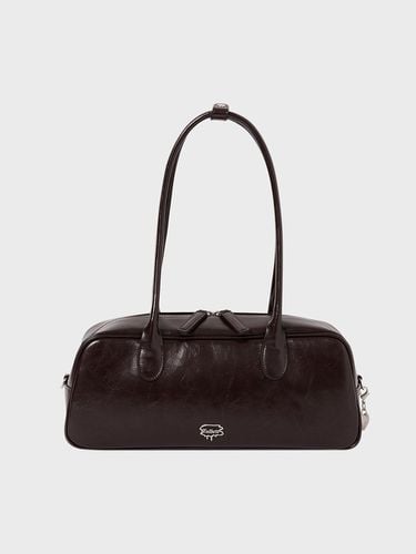 Vegan Leather Baguette Bag [Brown] - FALLETT - Modalova