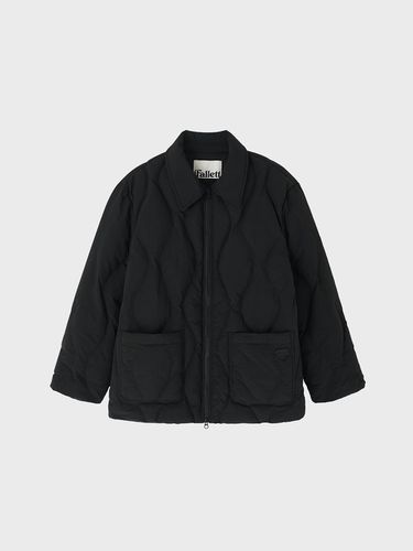 Oversized-fit Quilting Jacket Black - FALLETT - Modalova