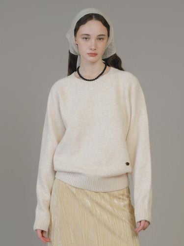 Cozy Wool Blend Regular Fit Sweater [Vanilla] - ANEDIT - Modalova