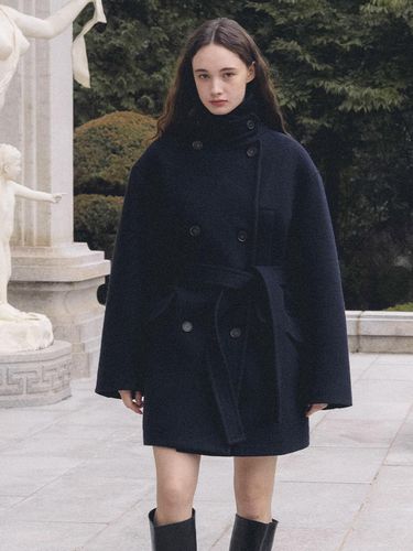 Wool Classic Double Loose Fit Coat [Night] - ANEDIT - Modalova