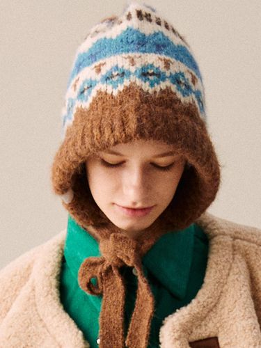 NORDIC BEANIE BROWN - COQUET - Modalova