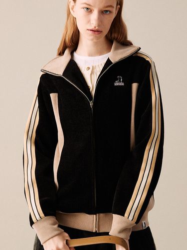 Color Block Loose Fit Track Jacket [] - COQUET - Modalova