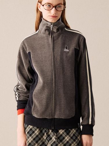 Color Block Loose Fit Track Jacket [] - COQUET - Modalova