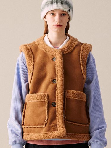 Boucle Reversible Regular Fit Vest [] - COQUET - Modalova