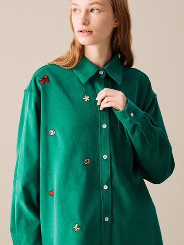 Needlework Corduroy Oversized Shirt [] - COQUET - Modalova