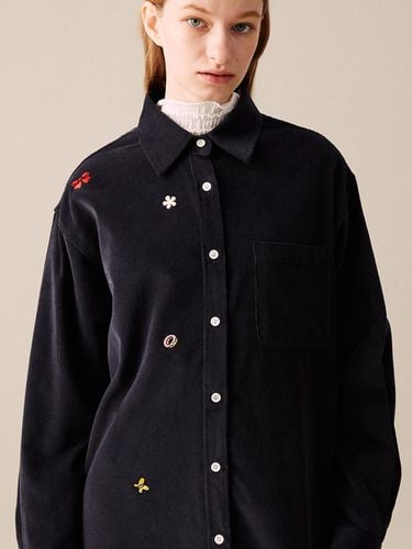 Needlework Corduroy Oversized Shirt [] - COQUET - Modalova