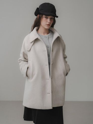 NATTY RAGLAN HALF COAT_2COLORS - THE MITTEN - Modalova