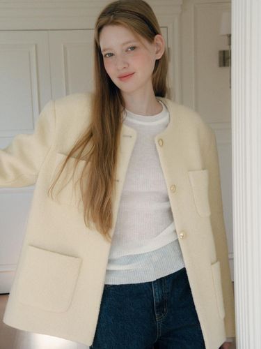 Oversized Tweed Wool Jacket_2 Colors - lettera - Modalova