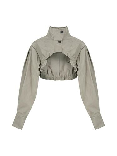 CROPPED TRENCH BOLERO_KHAKI - YCH - Modalova