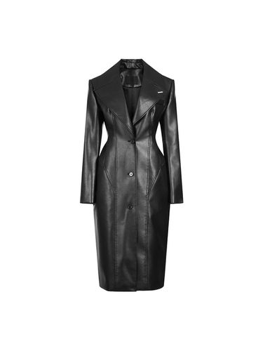 VEGAN LEATHER CORSET COAT - YCH - Modalova